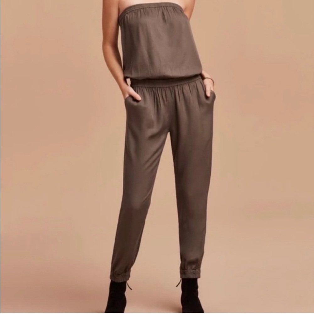 Talula Green Strapless Jumpsuit